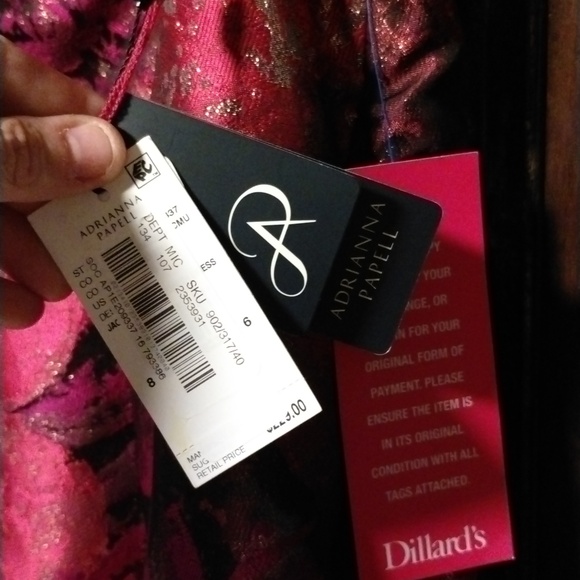 Adrianna Papel Magenta floral dress 16 - Picture 4 of 15